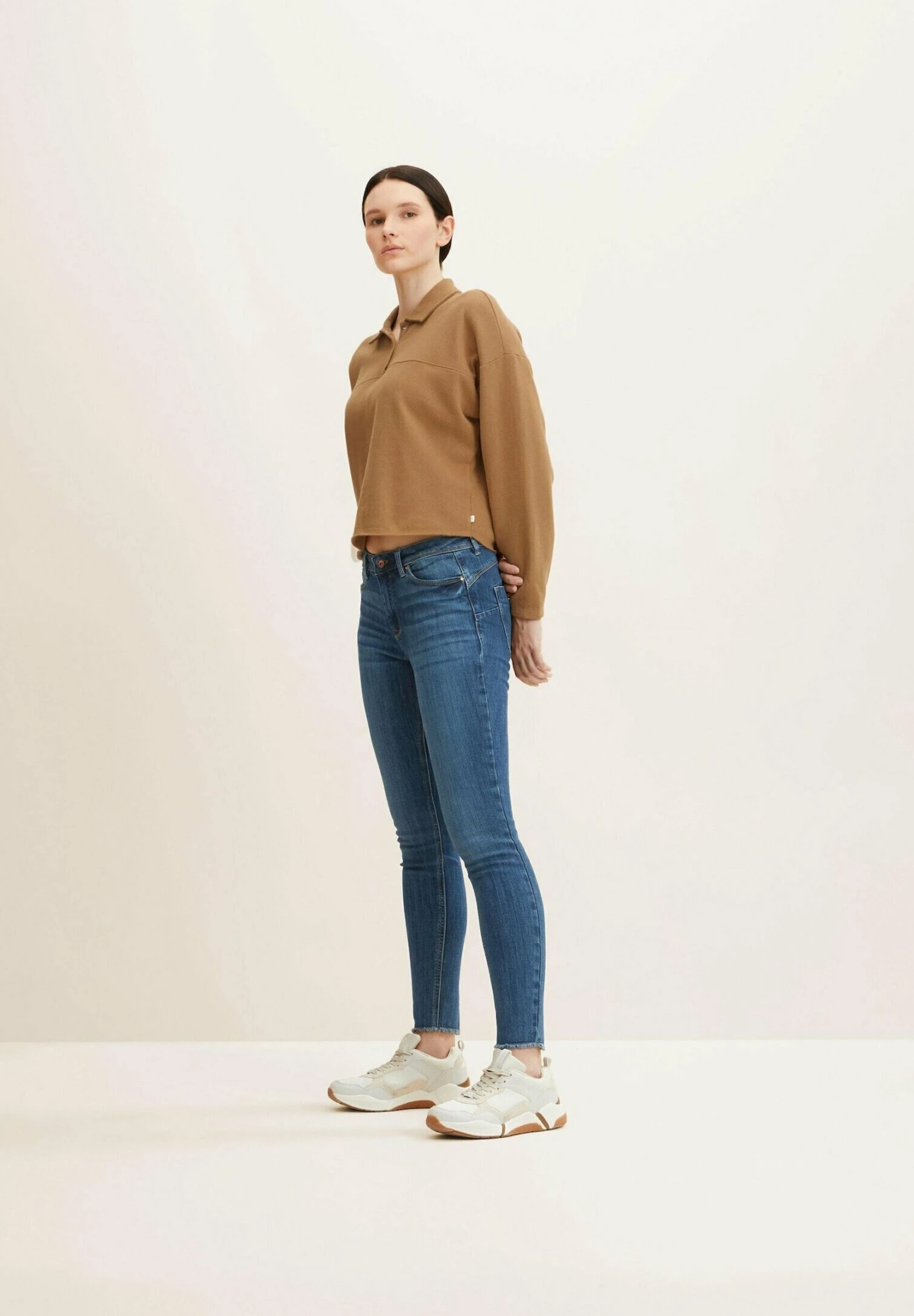 TOM TAILOR Denim JonaJeans Skinny FitUsed Mid Stone Blue Denim Donna Jeans TO721N0AJ-K11 7 TOM TAILOR Denim JonaJeans Skinny FitUsed Mid Stone Blue Denim Donna Jeans TO721N0AJ-K11 - immagine 5