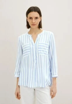 Tom Tailor StripedCamicettaDreamy Blue Offwhite Stripe Donna Camicie E Bluse TO221E0RL-K15