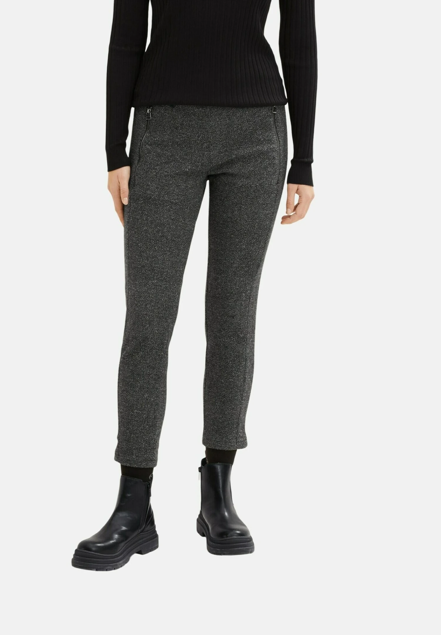 Tom Tailor Pantaloni SportiviBlack White Structure Design Donna Pantaloni TO221A0I3-Q11 9 Tom Tailor Pantaloni SportiviBlack White Structure Design Donna Pantaloni TO221A0I3-Q11 - immagine 7