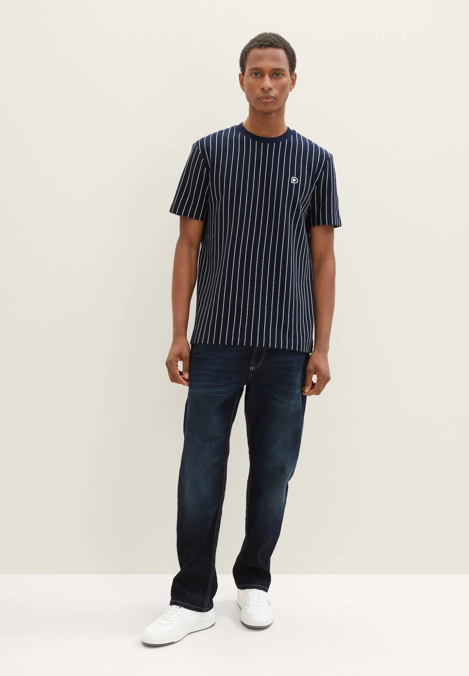 Tom Tailor Trad RelaxedJeans A SigarettaUsed Dark Stone Blue Denim Uomo Jeans TO222G07H-K12 3 Tom Tailor Trad RelaxedJeans A SigarettaUsed Dark Stone Blue Denim Uomo Jeans TO222G07H-K12