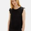 TOM TAILOR Denim Ärmellose CamicettaDeep Black Donna T-shirt E Top TO721E0OG-Q11 -Tom Tailor 027b55fe8a434a0b903bdfb8b6915158