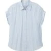 Tom Tailor PlusGestreifte KurzarmCamiciaBlue White Thin Stripe Donna Camicie E Bluse TO221E15G-K11 -Tom Tailor 02877f93526f478295527e88b0937490