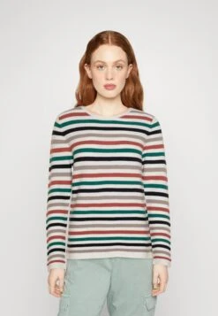 Tom Tailor Knit Jumper With Round Neckline - Maglione - Blue