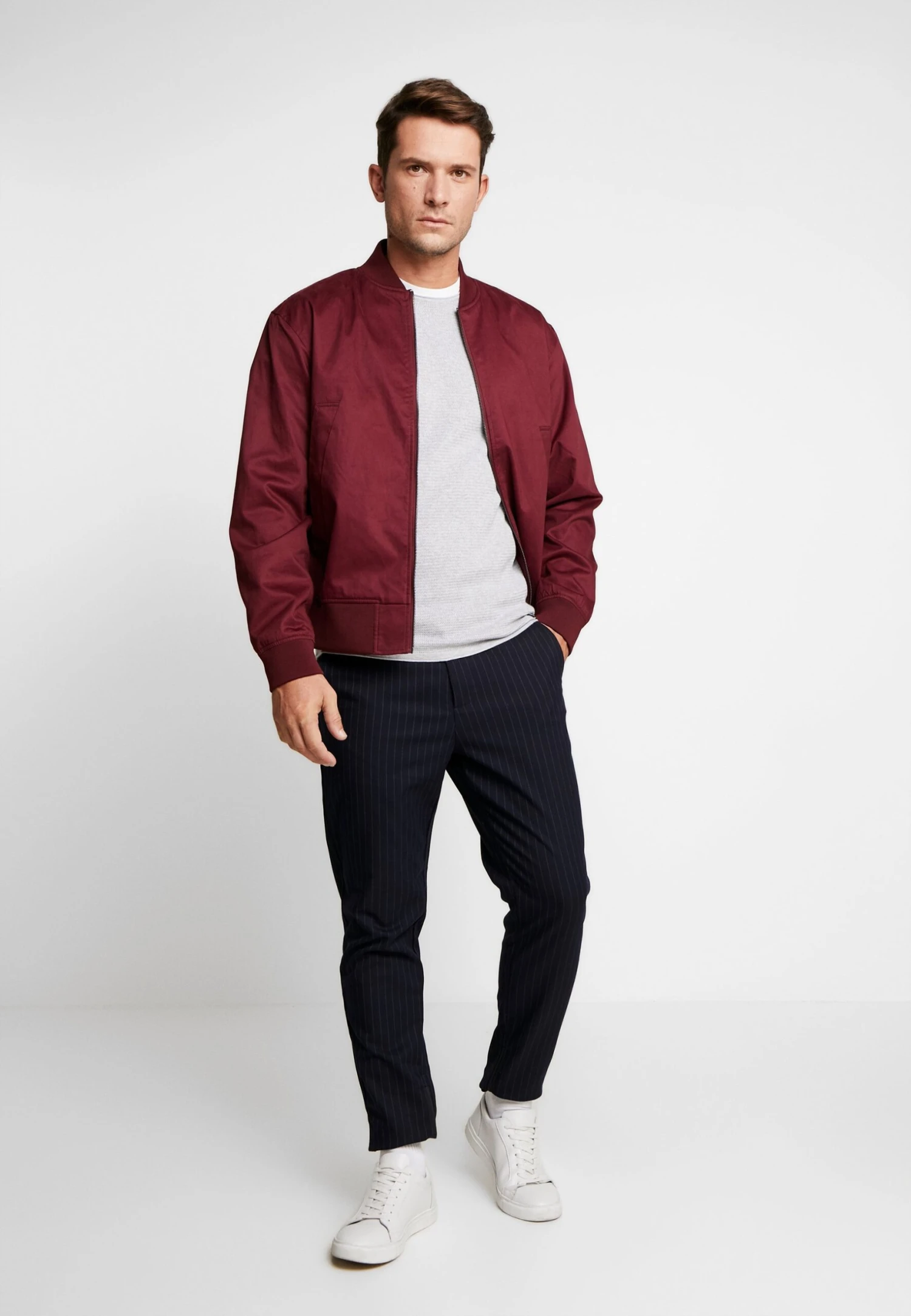 TOM TAILOR Denim Zigzag Structured CrewneckMaglioneLava Stone Grey Melange Uomo Maglieria TO722Q080-C11 4 TOM TAILOR Denim Zigzag Structured CrewneckMaglioneLava Stone Grey Melange Uomo Maglieria TO722Q080-C11 - immagine 2