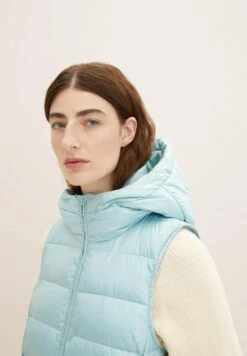 Tom Tailor Long Lightweight VestSmanicatoDusty Mint Blue Donna Giacche E Blazer TO221U07J-K11 -Tom Tailor 0652bed5d1984f559dd214b5847d546b