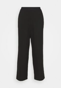 Tom Tailor Cropped Straight Leg PantsPantaloniDeep Black Donna Pantaloni TO221A0E3-Q11
