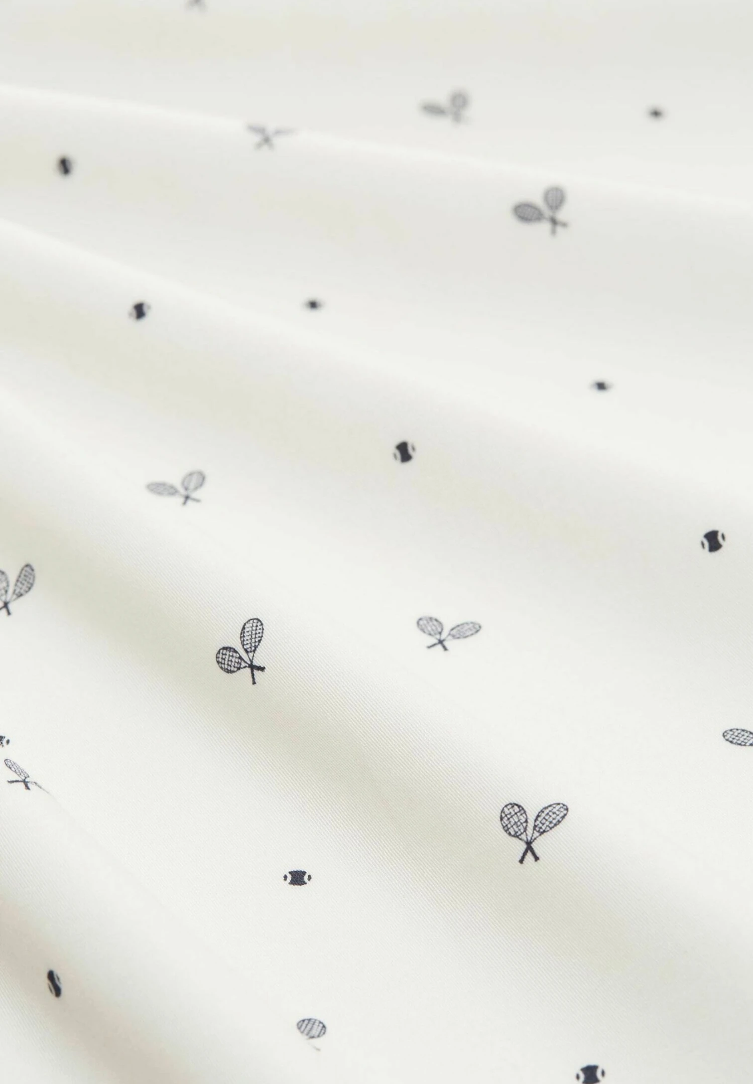 TOM TAILOR Denim Gemustertes - Camicia - White Navy Tennis Print 8 TOM TAILOR Denim Gemustertes - Camicia - White Navy Tennis Print - immagine 6