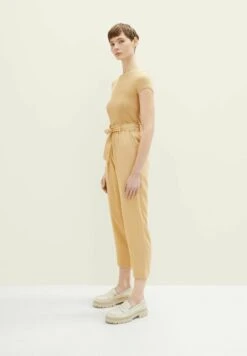 TOM TAILOR Denim Tapered RelaxedPantaloniBrown Rice Donna Pantaloni TO721A0BK-O11 -Tom Tailor 06b36ad6a0344164801e71bf39f7cc81