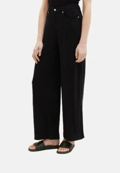 TOM TAILOR Denim Palazzo PantaloniDeep Black Donna Pantaloni TO721A0BO-Q11
