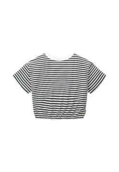 Tom Tailor Cropped T-Shirt Con StampaOffwhite Coal Grey Stripe Bambini T-shirt & Top TO223G0TO-A11