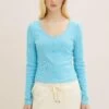 TOM TAILOR Denim With ButtonsMaglietta A Manica LungaBlue Voltage Donna T-shirt E Top TO721D117-L11 2 TOM TAILOR Denim With ButtonsMaglietta A Manica LungaBlue Voltage Donna T-shirt E Top TO721D117-L11 -Tom Tailor 0884afd7d0e44ad2a9603a21660d513e