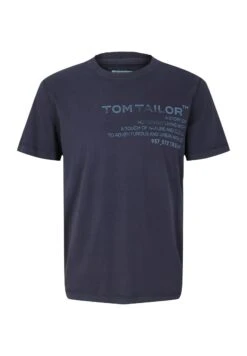 Tom Tailor Mit Waschung T-Shirt Con StampaSky Captain Blue Uomo T-shirt E Polo TO222O1AH-K12 -Tom Tailor 092e1afb6dfd47b1a3b70bfb58a653f7