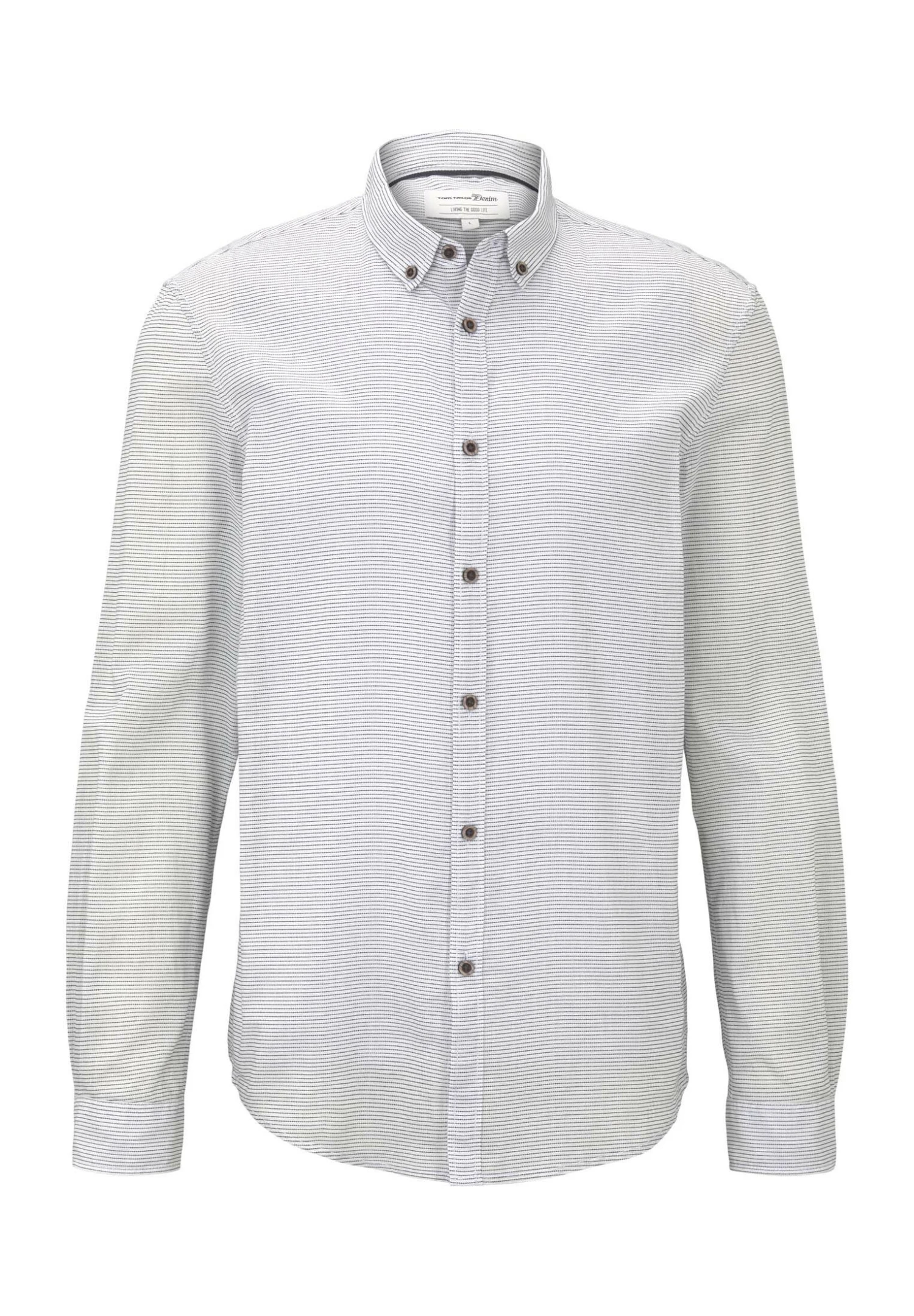 TOM TAILOR Denim Light Shirt - Camicia - White 7 TOM TAILOR Denim Light Shirt - Camicia - White - immagine 5