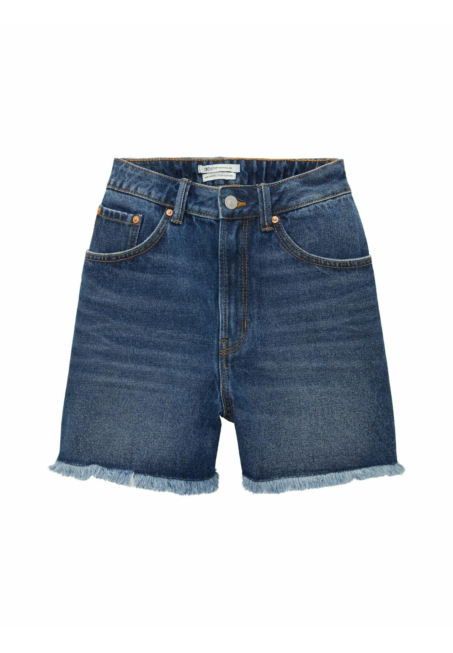 TOM TAILOR Denim MomShorts Di JeansUsed Dark Stone Blue Denim Donna Shorts TO721S03U-K12 9 TOM TAILOR Denim MomShorts Di JeansUsed Dark Stone Blue Denim Donna Shorts TO721S03U-K12 - immagine 7