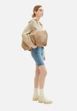 Tom Tailor Alexa- Shorts Di Jeans - Light Stone Wash Denim -Tom Tailor 100cfd179a0b4af4ae0f1f04068334ad