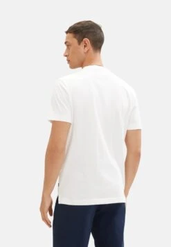 Tom Tailor Mit Aufgesetzter TascheT-Shirt BasicWeiß Uomo T-shirt E Polo TO222O1BL-A11 -Tom Tailor 1023500fa1214842a71a762241988a0a