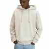 TOM TAILOR Denim Hoodie With PrintFelpa Con CappuccioLight Dove Grey Uomo Maglieria E Felpe TO722S0FO-C12