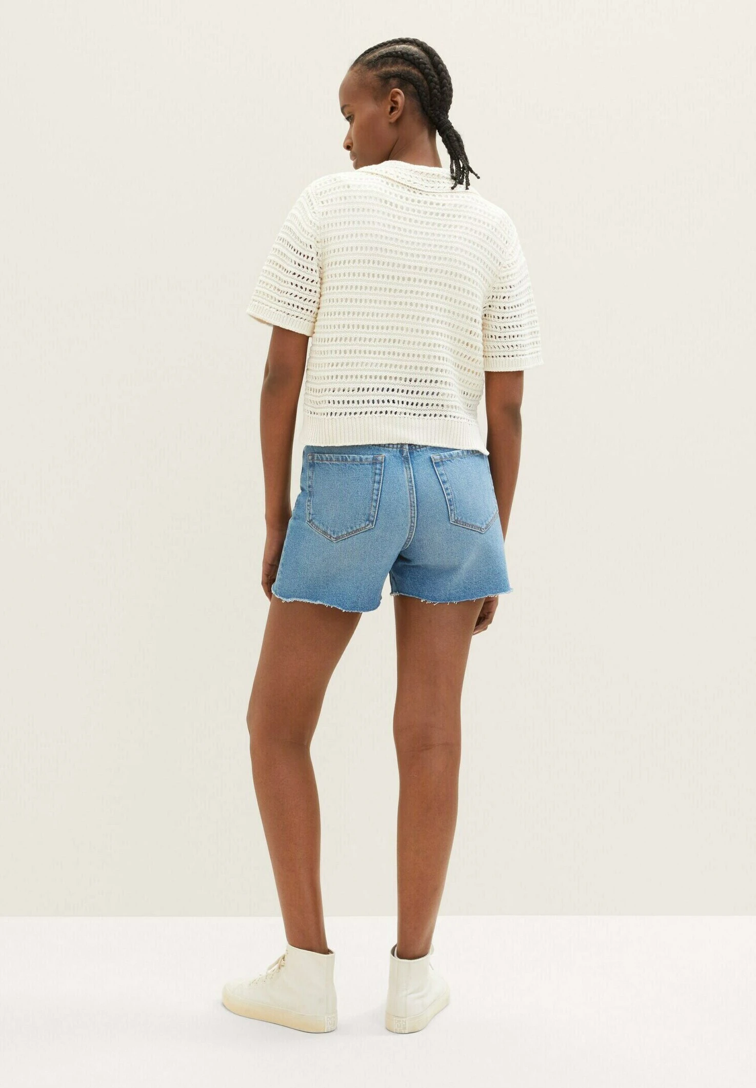 TOM TAILOR Denim MomShorts Di JeansUsed Mid Stone Blue Denim Donna Jeans TO721S03U-K11 5 TOM TAILOR Denim MomShorts Di JeansUsed Mid Stone Blue Denim Donna Jeans TO721S03U-K11 - immagine 3