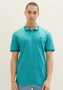 TOM TAILOR Denim With TippingPoloTürkis Uomo T-shirt E Polo TO722P03K-L11