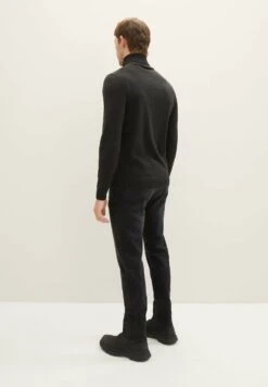 Tom Tailor JoshJeans Slim FitUsed Dark Stone Black Denim Uomo Jeans TO222G08S-Q11 -Tom Tailor 13e0c7489a1b469a98d2b73604957a6a