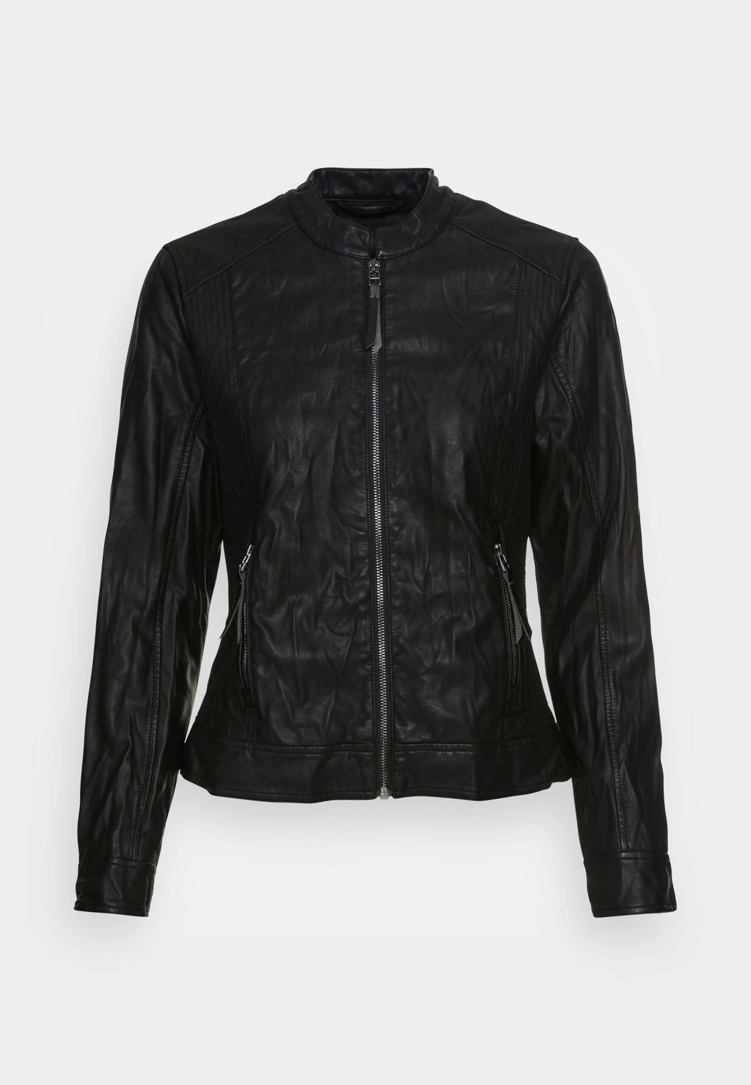 Tom Tailor Faux Leather JacketGiacca Di PelleDeep Black Donna Giacche E Blazer TO221G0AW-Q11 6 Tom Tailor Faux Leather JacketGiacca Di PelleDeep Black Donna Giacche E Blazer TO221G0AW-Q11 - immagine 4