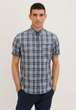 Tom Tailor Mit Karomuster - Camicia - Navy Colorful Check -Tom Tailor 148c1e9913184ce9abab95fec4e59382