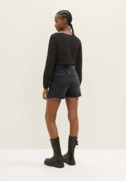 TOM TAILOR Denim MomShorts Di JeansUsed Dark Stone Black Denim Donna Jeans TO721S03U-Q11 -Tom Tailor 14992ee08621485a8b360511c7d0f31c
