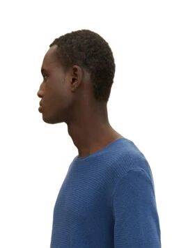 TOM TAILOR Denim Zigzag Structured CrewneckMaglioneDark Duck Blue Uomo Maglieria TO722Q080-K14 -Tom Tailor 14f7344636f64f3c9afa214e735b4e40