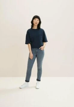 Tom Tailor Alexa Jeans Skinny FitMid Stone Blue Grey Denim Donna Jeans TO221N0EZ-K11