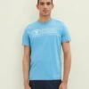 Tom Tailor Printed TeesT-Shirt Con StampaRainy Sky Blue Uomo T-shirt E Polo TO222O19I-K12 -Tom Tailor 16632217d79c4464994e393ce8e401a6