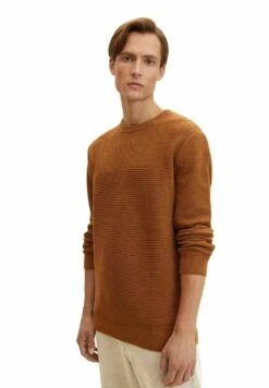 Tom Tailor Basic Structured - Maglione - Equestrian Brown Melange -Tom Tailor 16662e68a7e34dbd991d9cd77c6606df