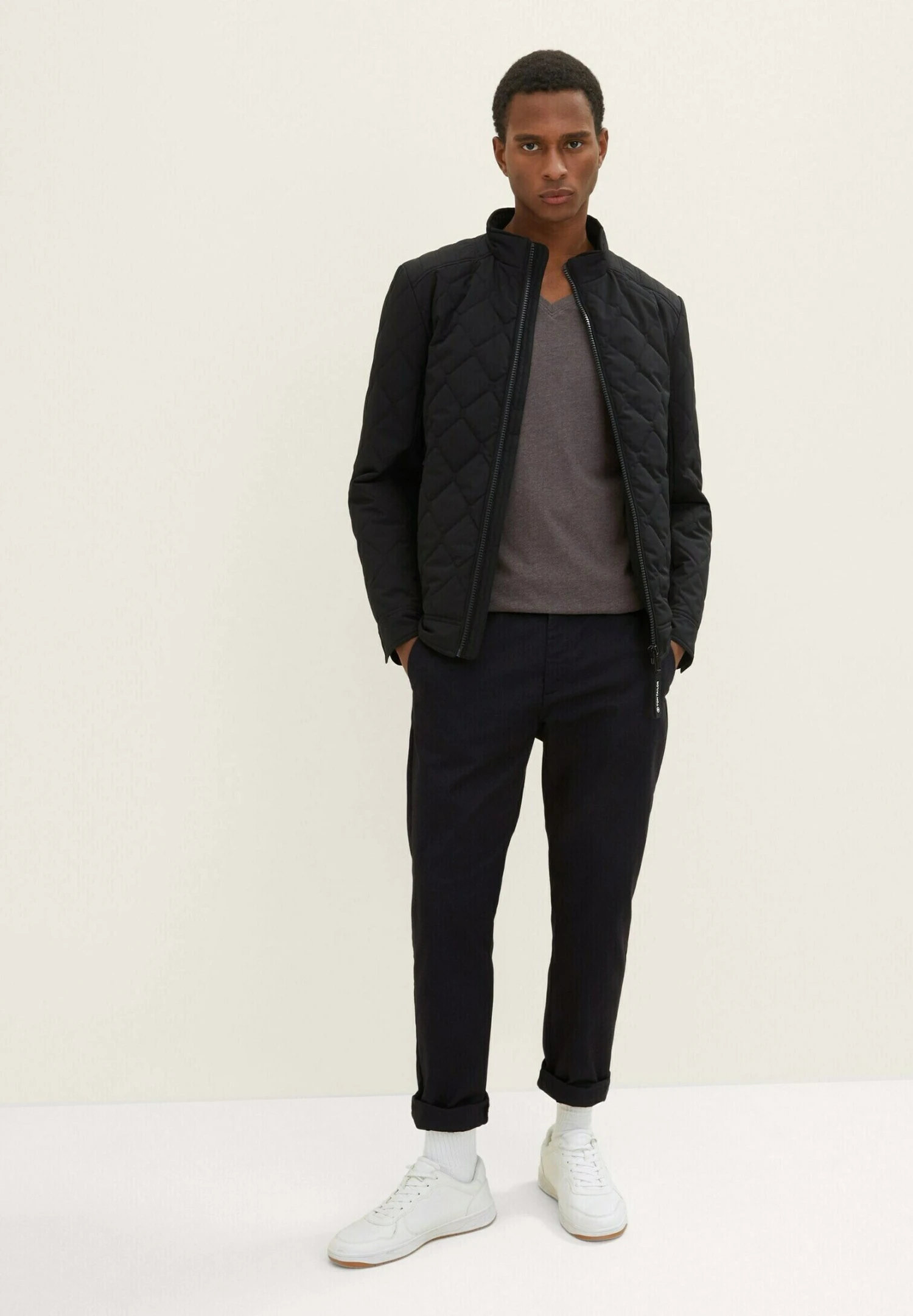 Tom Tailor Stepp Casual Biker Giacca Da Mezza StagioneBlack Uomo Giacche TO222T0DM-Q11 4 Tom Tailor Stepp Casual Biker Giacca Da Mezza StagioneBlack Uomo Giacche TO222T0DM-Q11 - immagine 2