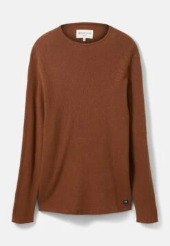 TOM TAILOR Denim Zigzag Structured CrewneckMaglioneLight Wood Brown Uomo Maglieria TO722Q080-O12 -Tom Tailor 1716b104dbf949a9af0ee56b4576cd0b