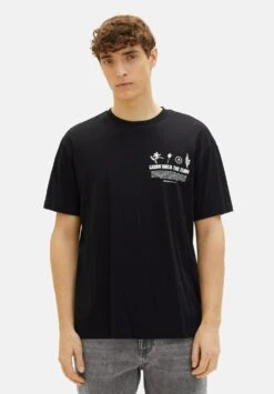 TOM TAILOR Denim Mit PrintT-Shirt Con StampaBlack Uomo T-shirt E Polo TO722O1AW-Q11