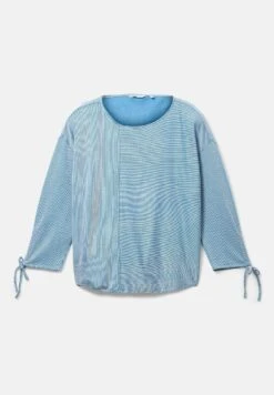 TOM TAILOR Denim GestreiftesMaglietta A Manica LungaSmall Mid Blue White Stripe Donna T-shirt E Top TO721D12U-K11 -Tom Tailor 199ce96d8f504db98da59a1b3536629c