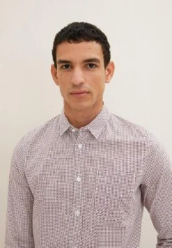 Tom Tailor Mit Allover-Print CamiciaOff White/Blue/Red Mini Design Uomo Camicie TO222D0XM-A12 -Tom Tailor 1b96bc0b67744a1ba38b454ba5fa410f