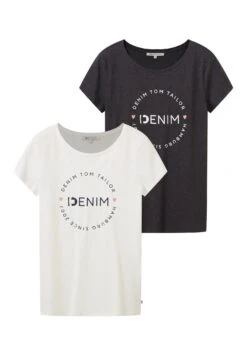 TOM TAILOR Denim Striped Blouse With PocketsT-Shirt Con StampaSky Captain Blue Donna T-shirt E Top TO721D11Y-K11 -Tom Tailor 1c6d6fc209324f5a952a33d476a4e8e6