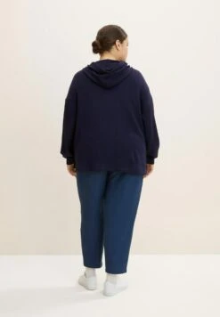 Tom Tailor Plus Basic Felpa Con ZipNavy Midnight Blue Donna Felpe TO221J096-K11 -Tom Tailor 1ce732ef073449558919218cb85b266b