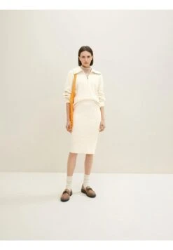 Tom Tailor Mit Rippstruktur Gonna A TubinoSoft Buttercream Donna Gonne TO221B0D5-A11 -Tom Tailor 1dc8505cf4a441efbe673260a6b84413