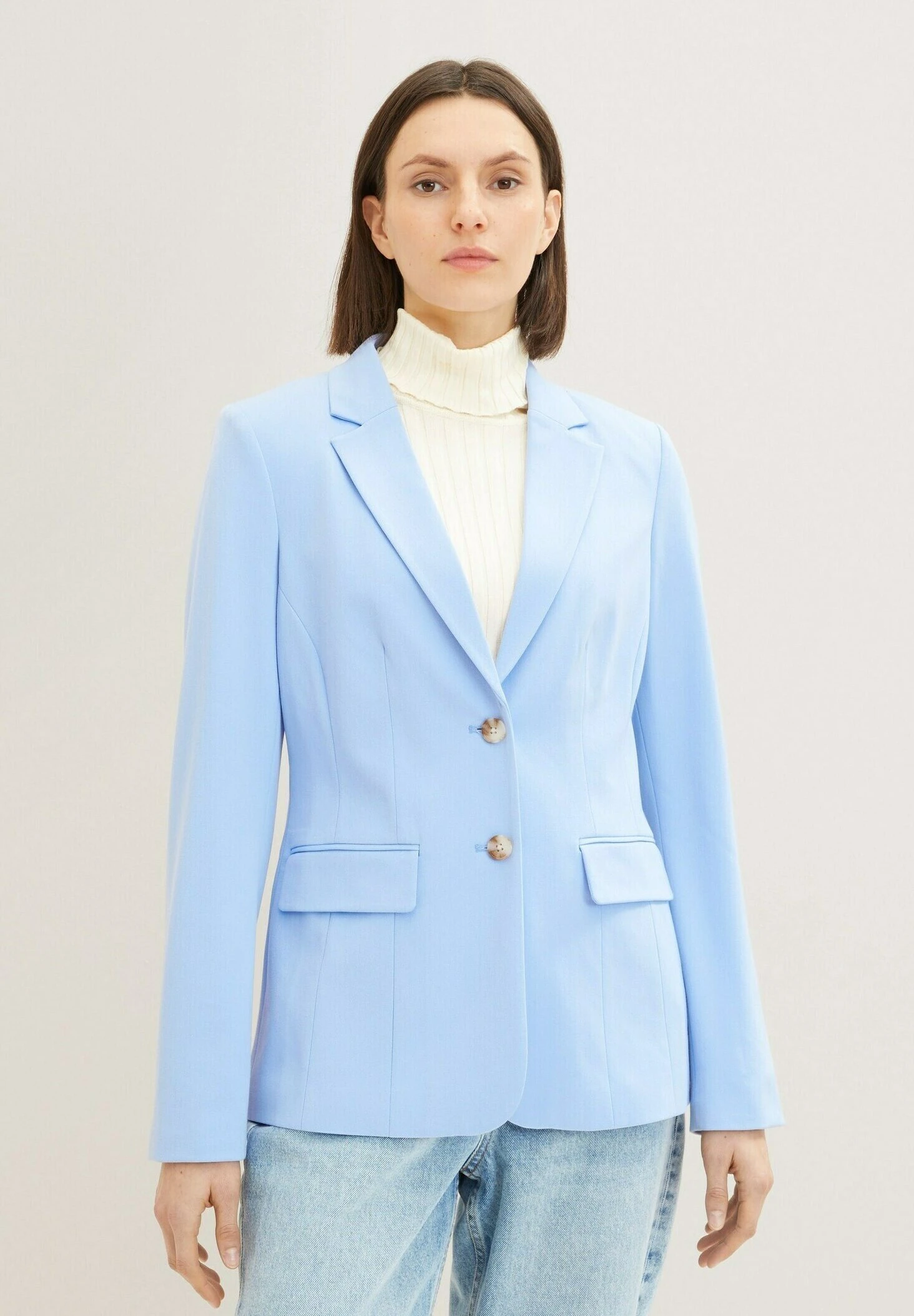 Tom Tailor Farbiger- Blazer - Dreamy Blue 3 Tom Tailor Farbiger- Blazer - Dreamy Blue