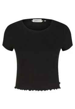 TOM TAILOR Denim Cropped ShirtT-Shirt BasicDeep Black Donna T-shirt E Top TO721D13B-Q11 -Tom Tailor 23a449c69ba644d191179e1f0baab67c