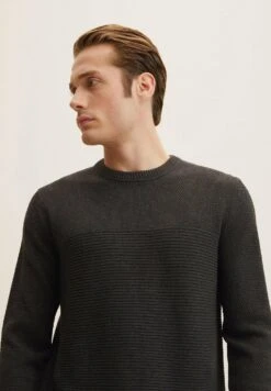Tom Tailor Basic Strcutred MaglioneBlack Grey Melange Uomo Maglieria TO222Q0NI-C12 -Tom Tailor 240cd8ab3e6641b3811f17c409fb006a