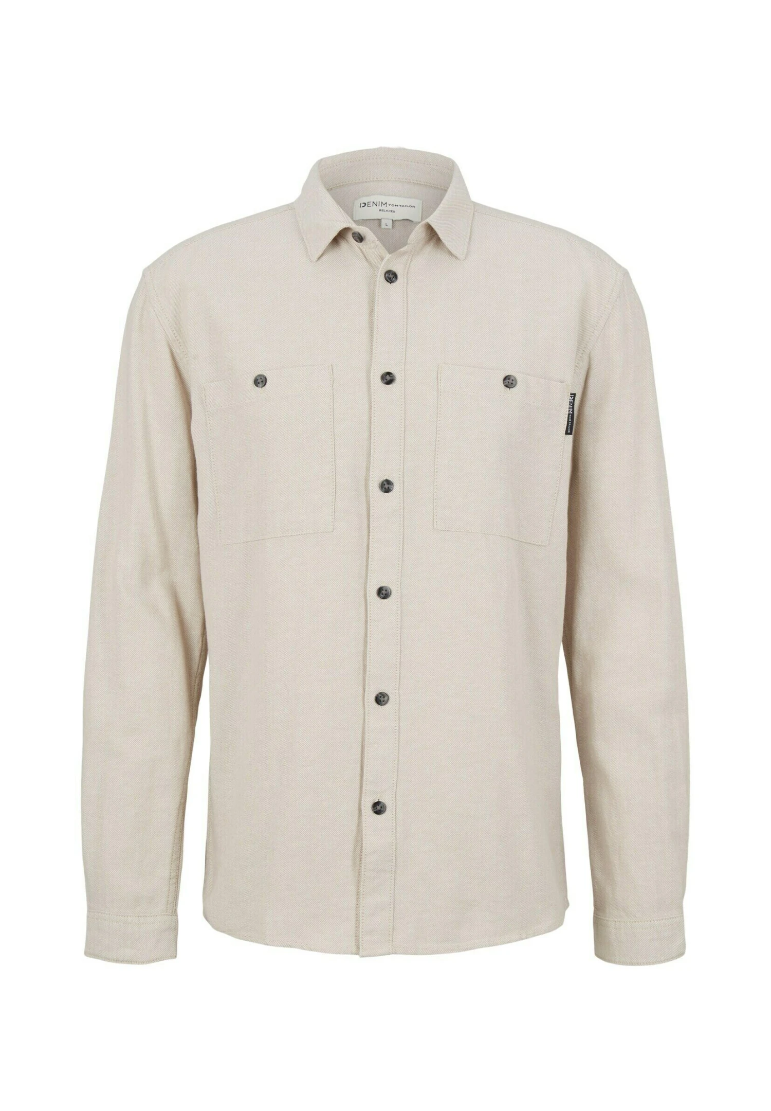 TOM TAILOR Denim Mit Aufgesetzten TaschenCamiciaGrey/Beige Twill Structure Uomo Camicie TO722D0QR-B11 7 TOM TAILOR Denim Mit Aufgesetzten TaschenCamiciaGrey/Beige Twill Structure Uomo Camicie TO722D0QR-B11 - immagine 5