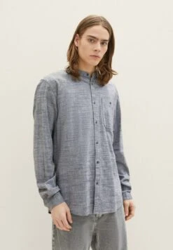 TOM TAILOR Denim Mit BrusttascheCamiciaBlack White Chambray Uomo Camicie TO722D0RJ-Q11