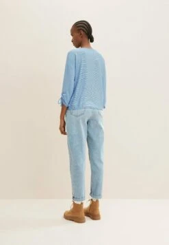 TOM TAILOR Denim GestreiftesMaglietta A Manica LungaSmall Mid Blue White Stripe Donna T-shirt E Top TO721D12U-K11 -Tom Tailor 26ff6145febf4603b0f659641c2d7fef