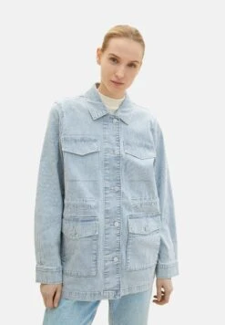 Tom Tailor Im Utility-LookGiacca Di JeansDenim Offwhite Stripe Donna Giacche E Blazer TO221G0CY-A11
