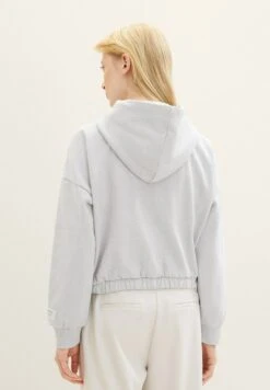 TOM TAILOR Denim Felpa Con ZipBasic Light Grey Melange Donna Felpe TO721J0DB-C11 -Tom Tailor 27195722432b4bfb9f3e63f28224a555