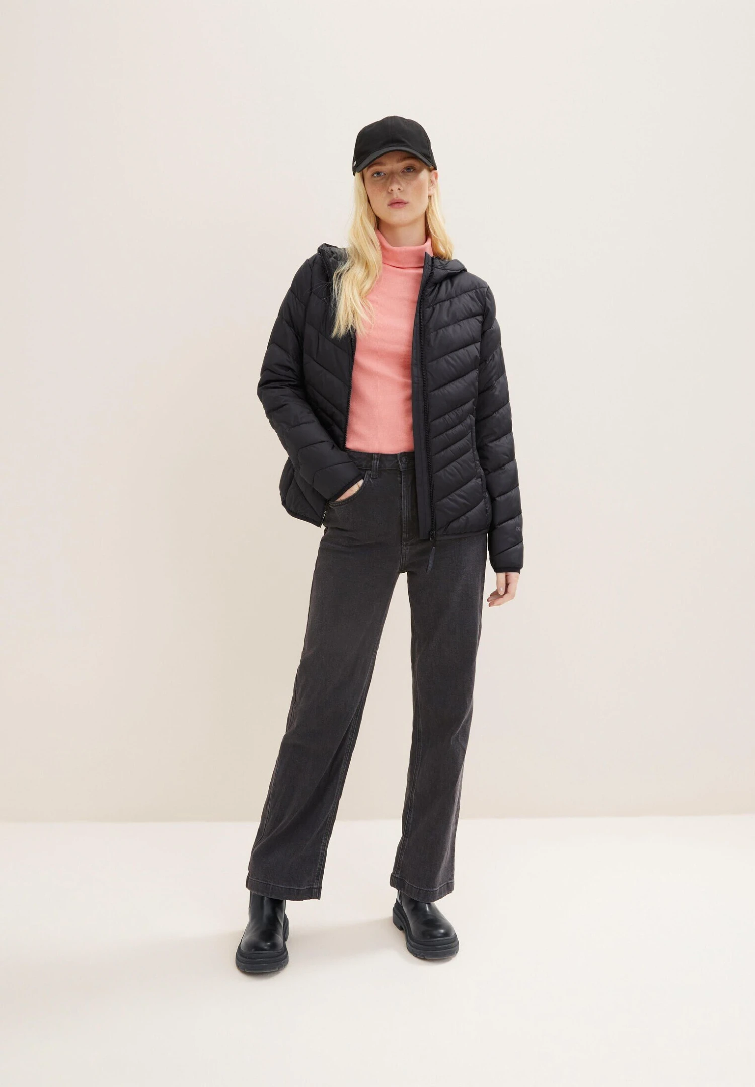 TOM TAILOR Denim Lightweight Quilted JacketGiacca Da Mezza StagioneDeep Black Donna Giacche E Blazer TO721U04Q-Q11 4 TOM TAILOR Denim Lightweight Quilted JacketGiacca Da Mezza StagioneDeep Black Donna Giacche E Blazer TO721U04Q-Q11 - immagine 2