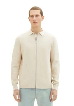 Tom Tailor Cardigan - Cargo Beige Melange -Tom Tailor 2843fe2d46074d58a5fd88d88e1b8a89