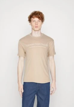 TOM TAILOR Denim T-Shirt Con StampaSilver Ecru Uomo T-shirt E Polo TO722O1AN-B11